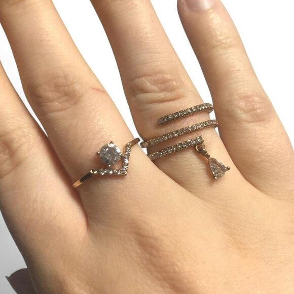 Call It Spring Gold Ring Set - Picture 2 of 4